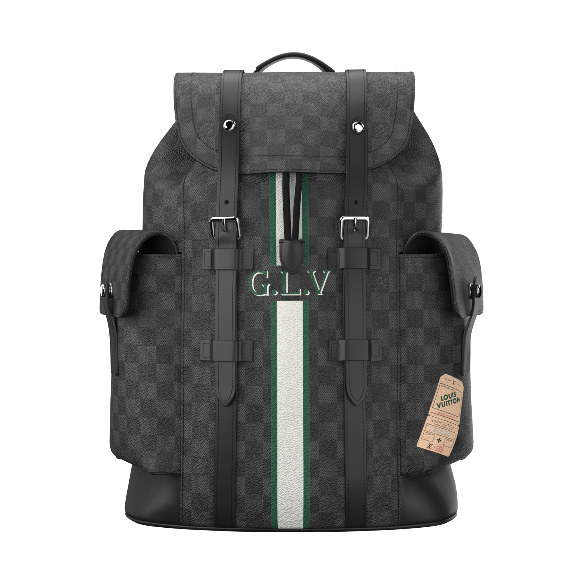 Christopher MM Mon Monogram Damier Graphite Canvas